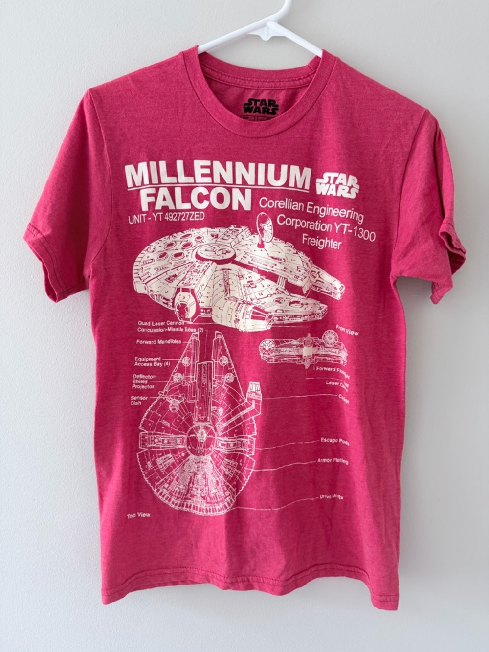 Star Wars Millennium Falcon Graphic Tee - Pink